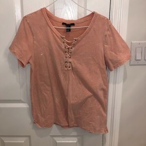 Cute lace-up t-shirt!